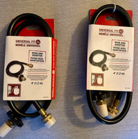2 x Propane BBQ Hose & Adapter, 4-ft, paid $30 each, will take $
