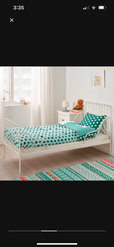 IKEA Extendable Bed for kids with 3 kinds of matress like new dans Lits et matelas  à Ville de Montréal