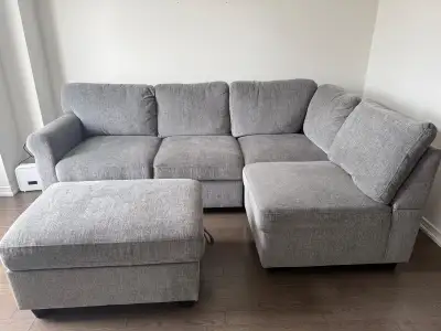 Structube Delphine Sofa Bed with Ottoman , View more