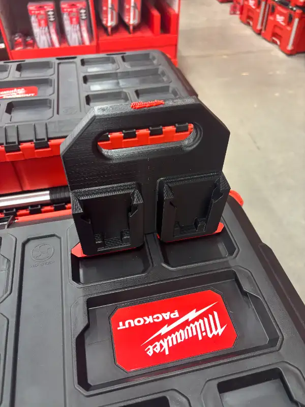 Custom Made Milwaukee M18 Battery Caddy Holder 4 Pack Packout in Power Tools in Markham / York Region - Image 11
