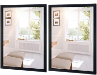 NEW Edenseelake 2 Pack Hanging Wall Mirrors 18x24 Inch Rectangle