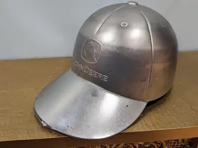 Vintage John Deere Metal Hat Protector Novelty Display Hat, View more