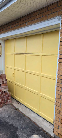 Wood garage door 9x7