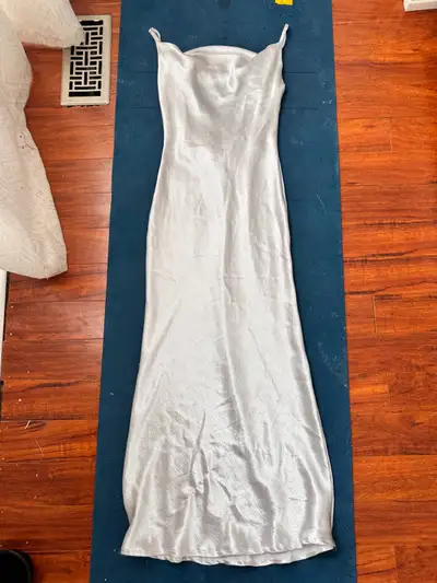 Elegant White Satin Dress, View more
