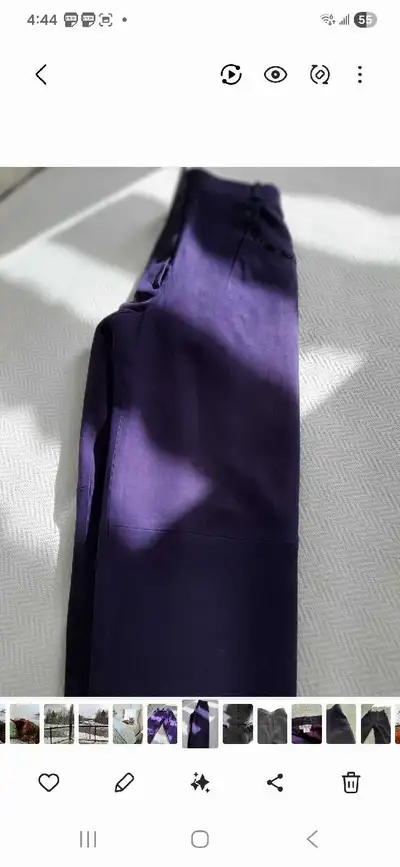 Yves St. Laurent Suede pants - aubergine , View more