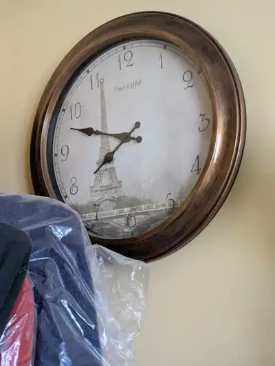 Eiffel Tower Wall Clock, View more