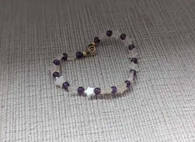 Purple & Star Bead Bracelet, View more