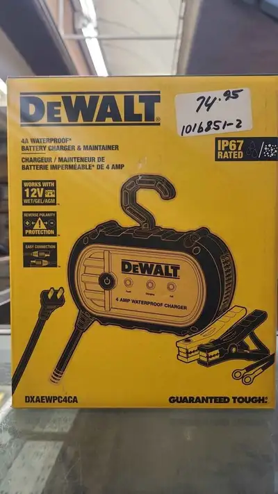 Dewalt 4A Waterproof Battery Charger & Maintainer, View more