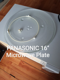PANASONIC 16" Microwave Plate, and the parts included 