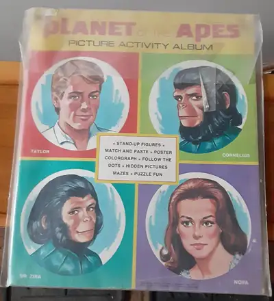 Artcraft Planet of the Apes Picture Activity Album C2232|Activity Book|Coloring Book|Puzzle Book|Com...