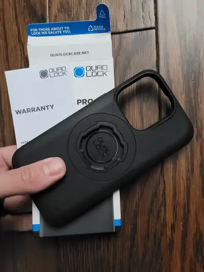 quad lock motorcycle iPhone 14 Pro case, View more