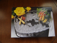 Divided Relish Dish (Winter Rose Pattern)