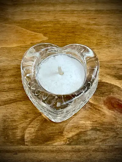 "My Heart" Votive • Glass Tea Light Candle Holder, View more