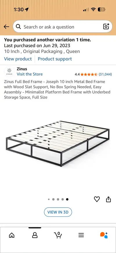 Queen Bed Frame, View more