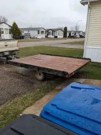 8 x 10 tilting flat deck trailer