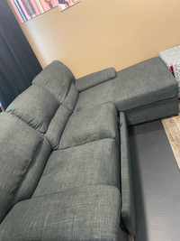 Couch with storage and trundle bed 