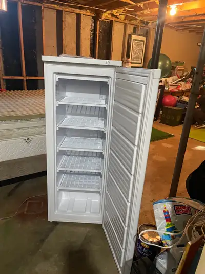 Frigidaire upright freezer Standup freezer In great shape works perfect Specifications are in the pi...