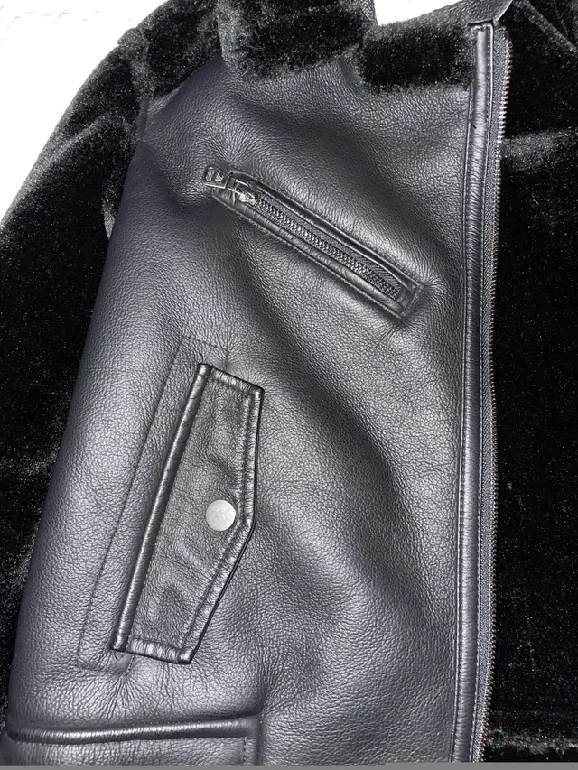 Zara Girls Faux Shearling Biker Jacket (7T) in Kids & Youth in City of Toronto - Image 8