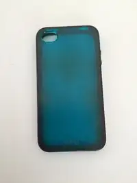 iPhone 4/4s blue silicone case used