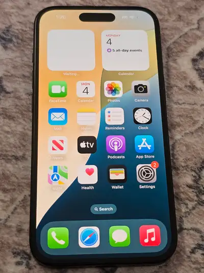 Black iPhone 15 128 GB, View more