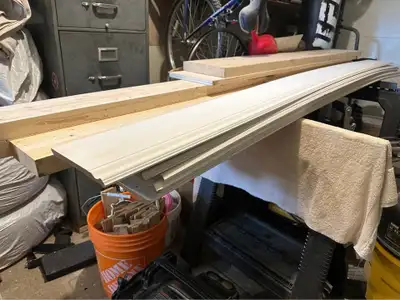 7 plinthes ( baseboard moldings ) = mdf, 7.5 inch, 8.5 feet., View more