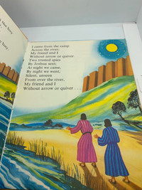Vintage Children Bible Story Book - Hardcover - I Hid in the Hay