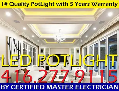 Pot Light Installation $38, View more