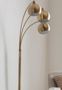 Gold Lamp with Marble Base