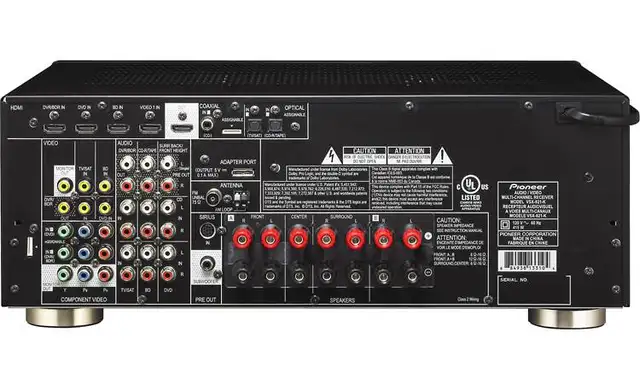 Pioneer VSX-821-K/480W/5.1/Home theater receiver with 3D ready in Stereo Systems & Home Theatre in Markham / York Region - Image 9