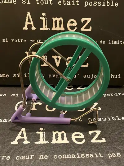 Pet Hamster/ small rodent green cage wheel, View more