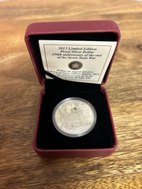 2013 RCM Silver Dollar 250th anniversary seven years war 