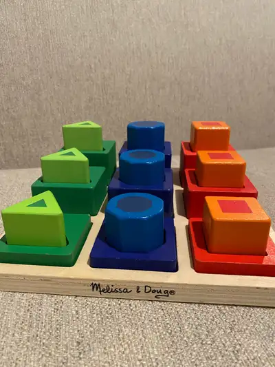 Melissa & Doug Shape Sequence Wooden Sorting Set, View more