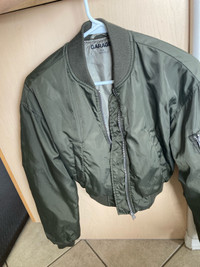 Crop bomber jacket 