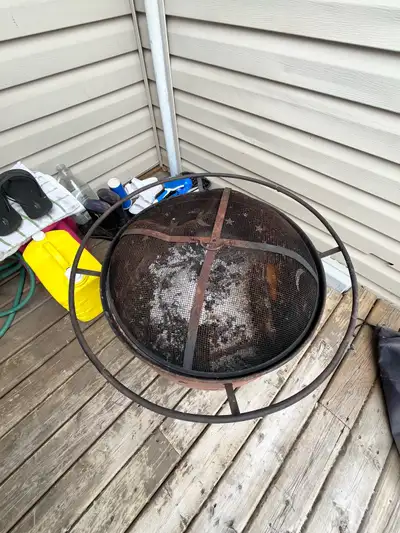 Firepit with cover, View more