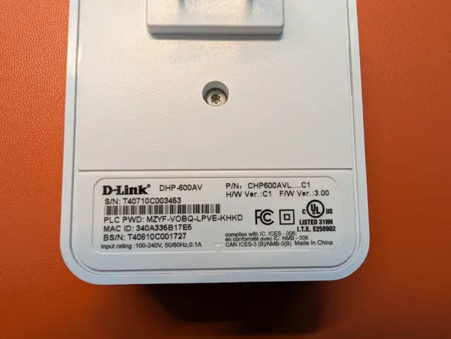 D Link DHP-600av Powerline Adapter (pair) in Networking in City of Toronto - Image 3