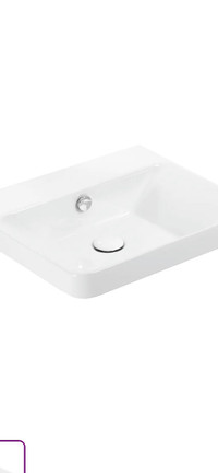 WS Bath Luxury 50.01 Bathroom Sink In Glossy White
