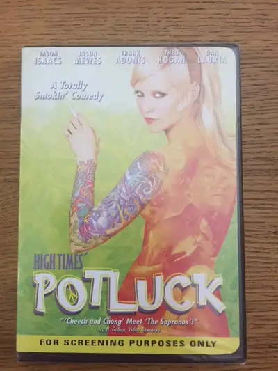 SELLING: HIGH TIMES' "POTLUCK" movie on DVD (screener, new, sealed) I have for sale a brand new, uno...