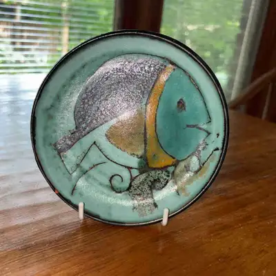 Vintage Ceramic Fish Plate (stand not included), View more