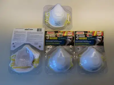 Masques respirateurs jetables N95 DEGIL, NIOSH, 74002B, View more