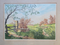 Vintage Countryside Print - 1940's - 1950's