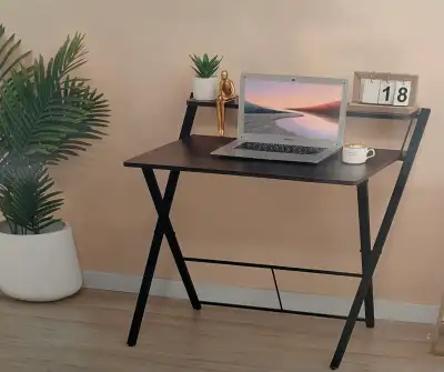 New in box solid wooden folding desk, measurements in second pic, price firm