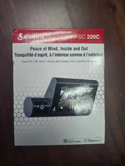 I'm selling a new Cobra SC 220C dash cam that offers peace of mind with its interior and exterior re...