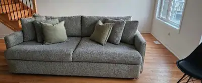 This is a premium Crate and Barrel Deep Lounge couch, perfect for adding a modern touch to your livi...