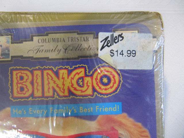 Columbia Tristar Family Collection BINGO VHS Movie New Cir 1991 in Arts & Collectibles in Mississauga / Peel Region - Image 3