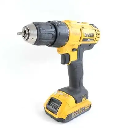 This is a used DeWalt 20V MAX cordless drill/driver kit, perfect for various drilling and driving ta...