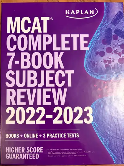 MCAT Study - Kaplan 7 Subject Review & Princeton Review Sets, View more
