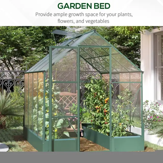 8.2' x 6.2' Greenhouse Aluminum Frame in Patio & Garden Furniture in Markham / York Region - Image 10