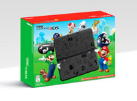 Black Nintendo 3DS Mario White orBlack Friday Edition New/Sealed