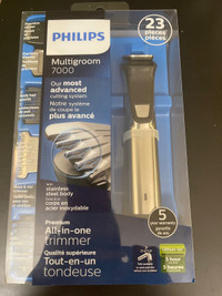 PHILIPS Multigroom 7000 Face Styler and Grooming Kit, 23 Trimmin