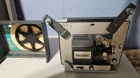 BellHowell  super 8mm vintage projector, with screen